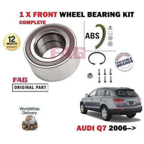 FOR AUDI Q7 4L 2006-&gt;NEW 1 X FRONT WHEEL BEARING KIT WITH FITTING BOLTS #1 image