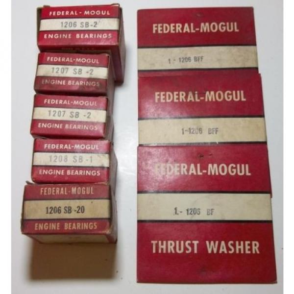 Federal Mogul Main Bearings &amp; Thrust Washers. ( Think Fit 1951-1955 Kaiser) #1 image