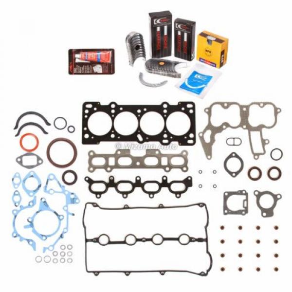 Fit Full Gasket Set Bearings Piston Rings Fit 91-98 Mazda Ford Kia 1.8 DOHC BP #2 image