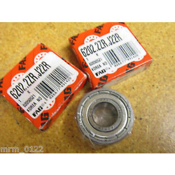 FAG 6202.2ZR.J22R Ball Bearings New (Lot of 2) #1 image