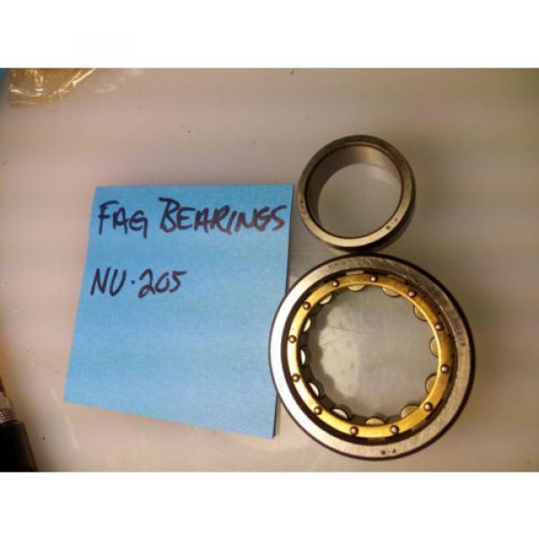 FAG NU205E.M1.C3 Cylindrical Roller Bearing - Removable Inner Ring (2 PIECE) #1 image