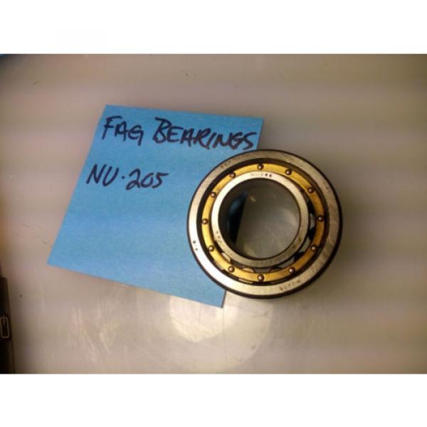 FAG NU205E.M1.C3 Cylindrical Roller Bearing - Removable Inner Ring (2 PIECE) #2 image
