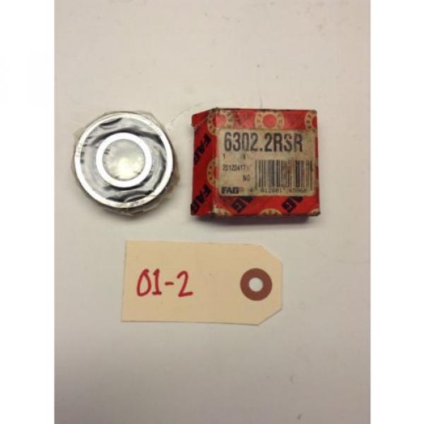 NEW FAG Bearings (qty Of 3) 6302.2RSR #1 image