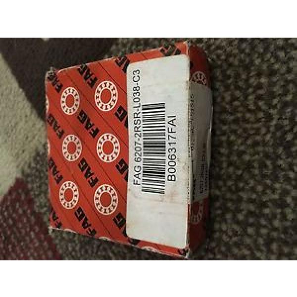 FAG Bearing 6207-2RSR-C3 Bearing Pressed Steel Double Sealed NEW #1 image
