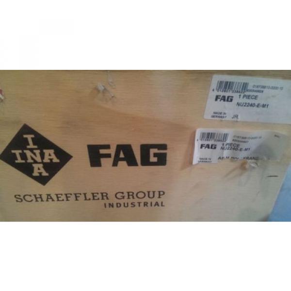 New FAG Schaeffler Cylindrical Roller Bearing NU2240-E-M1 / NU2240EM1 #1 image