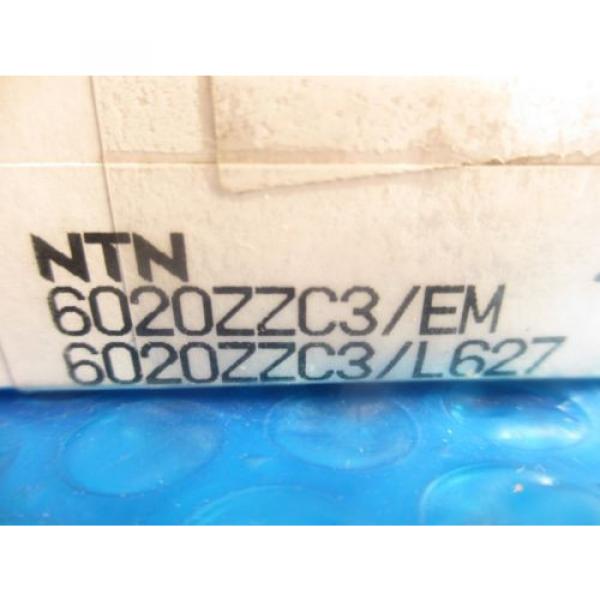 NTN 6020 ZZ C3/EM, Single Row Radial Bearing(=2 SKF 2Z, NSK,FAG, Fafnir 9120KDD) #3 image