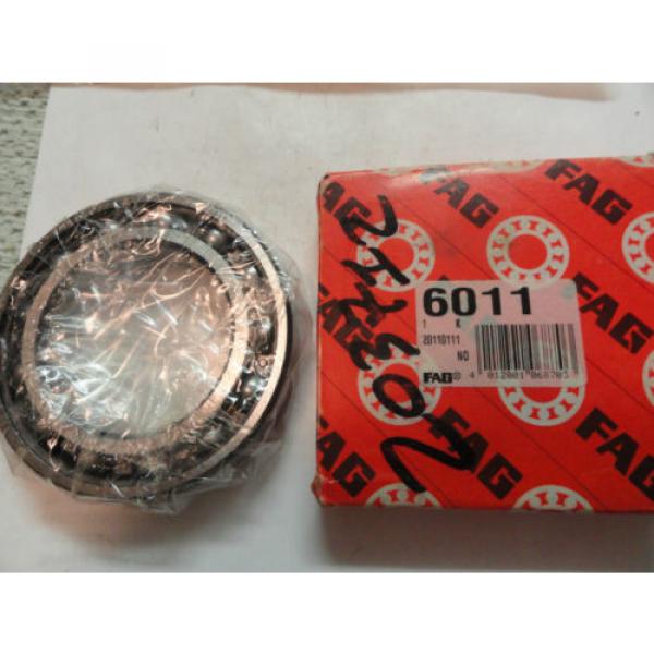 FAG 6011 Deep Groove Unshielded Bearing, 55MM X 90MM X 18MM #1 image