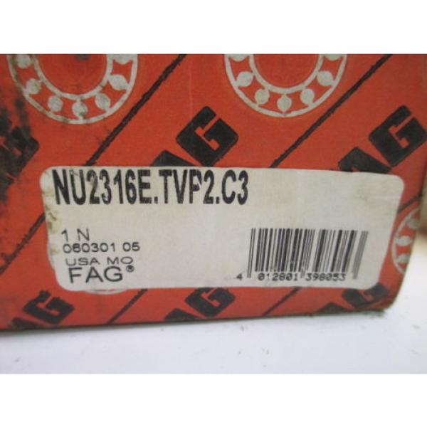 FAG NU2316E-TVP2-C3 CYLINDRICAL ROLLER BEARING MANUFACTURING CONSTRUCTION NEW #2 image