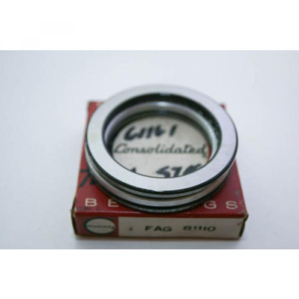 &#034;NEW  OLD&#034; Consolidated / FAG  Thrust Ball Bearing 81110 #1 image