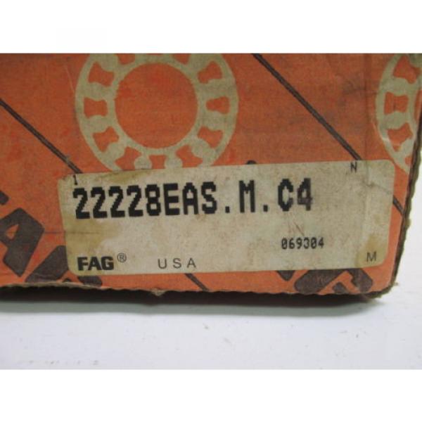 FAG 22228EAS-M-C4 SPHERICAL ROLLER BEARING MANUFACTURING CONSTRUCTION NEW #2 image