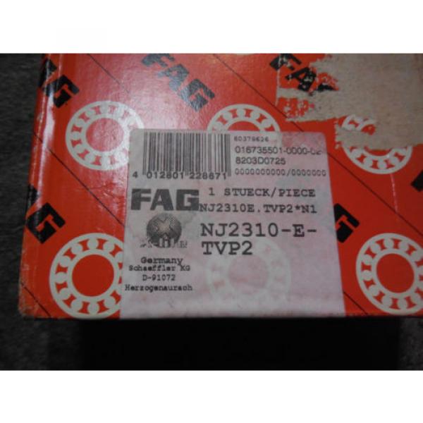 FAG NJ2310E.TVP2 Cylindrical Roller Bearing Removable Inner Ring One Direction #1 image