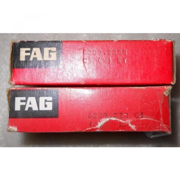New NIB (surplus old stock) Lot of 2 Bearings  FAG 6209.2RSR 6209 2RSR #1 image
