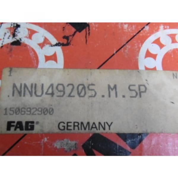 Fag NNU4920S.M.SP Cylindrical Roller Bearing Double Row ! NEW ! #3 image