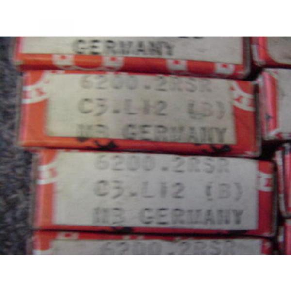20PCS FAG 6200 2RSR C3 Bearings DOUBLE SEALED SAME AS  6200-2RS NEW IN BOXES #2 image