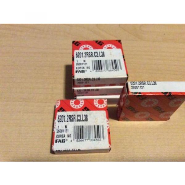 5-FAG,Bearings#6201.2RSR.C3.L8,30day warranty, free shipping lower 48! #1 image