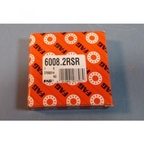 FAG 6008.2RSR Single Row Sealed Deep Groove Ball Bearing 40mm ID, 68mm OD NIB #1 image