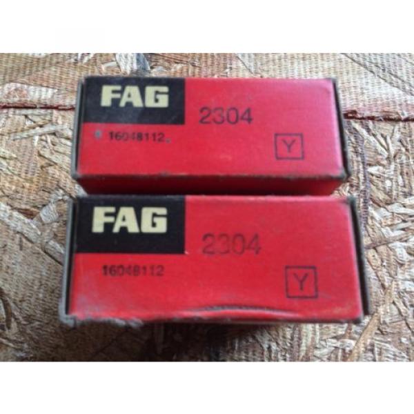 2-Fag  Bearings, Cat# 2304 ,comes w/30day warranty, free shipping #1 image