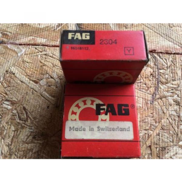 2-Fag  Bearings, Cat# 2304 ,comes w/30day warranty, free shipping #2 image