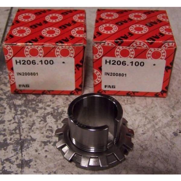 (2) NEW FAG H206-100 ADAPTER SLEEVE 1&#034; ID LOT OF 2 #1 image
