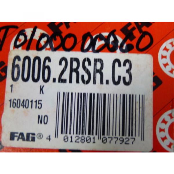 Fag 6006.2RSR.C3 Sealed Ball Bearing 30 x 55 x 13 mm ! NEW ! #3 image