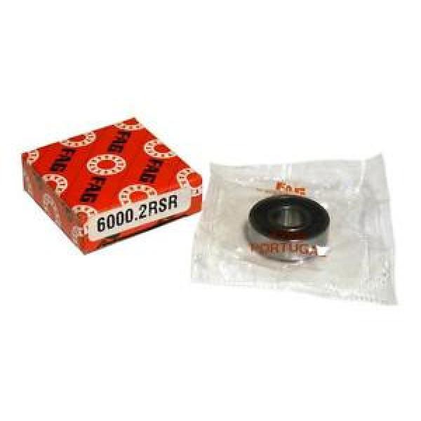 NEW IN BOX FAG DEEP GROOVE BALL BEARING 10MM X 26MM X 8MM 6000.2RSR (2 AVAIL.) #1 image