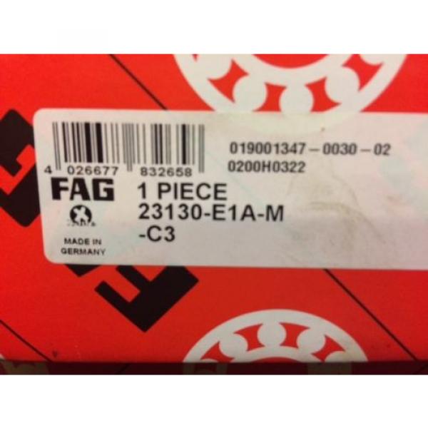 Fag 23130-E1A-M-C3 Spherical Roller Bearing-New Repack with Polyrex-EM Grease #1 image