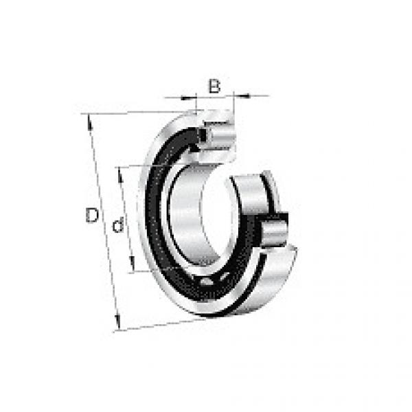 NJ317-E-M1 FAG Cylindrical roller bearing #1 image