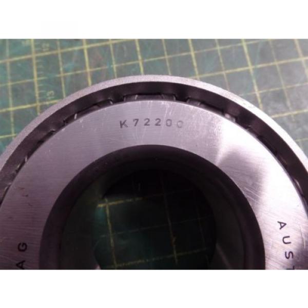 GENUINE FAG K72200 &amp; K72487 TAPERED ROLLER BEARING AND CUP, H4914839M1, N.O.S #4 image