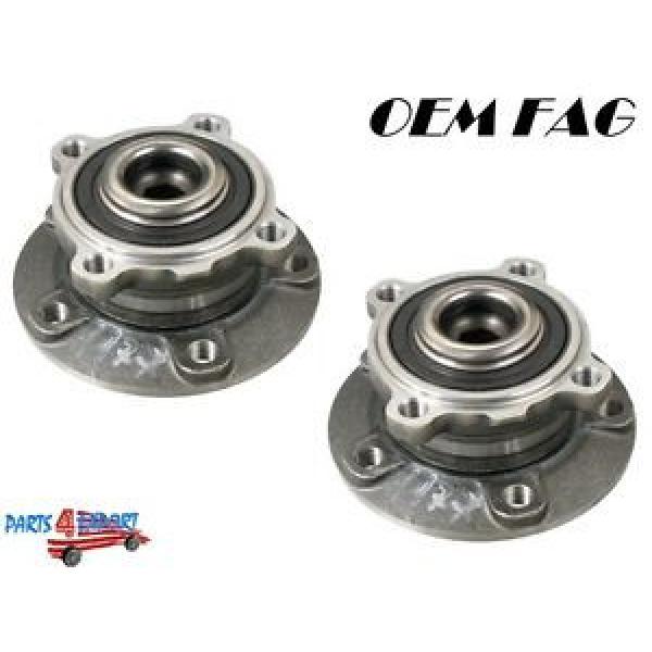 NEW BMW E65 E66 Set of 2 Front Axle Bearing and Hub Assembly OEM FAG 31226750217 #1 image