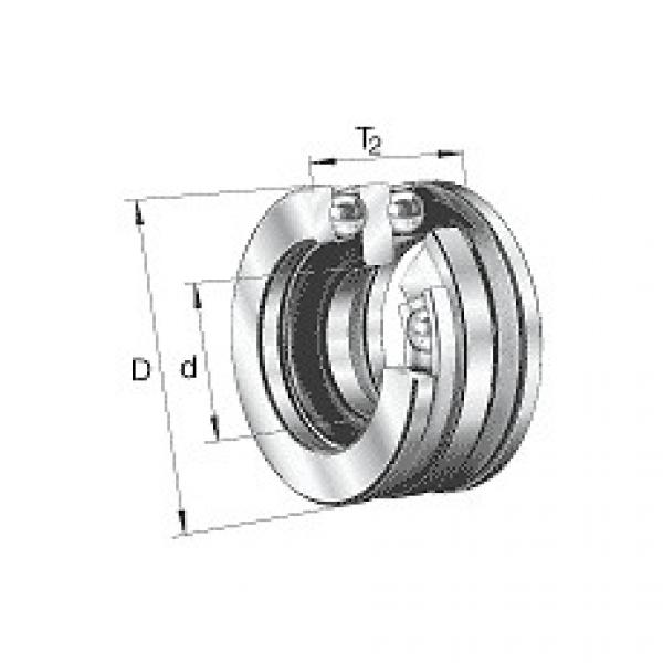 52228 FAG Axial deep groove ball Bearings 522, main dimensions to DIN 711/ISO 10 #1 image