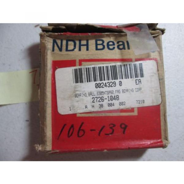 NEW IN BOX NDH FAG BALL BEARING 3305 6.5CM OD 2.5 CM ID (326) #3 image