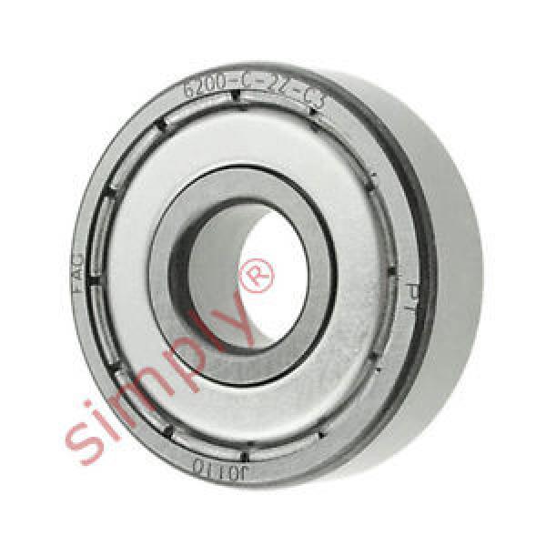 FAG 62002ZC3 Metal Shielded Deep Groove Ball Bearing 10x30x9mm #1 image
